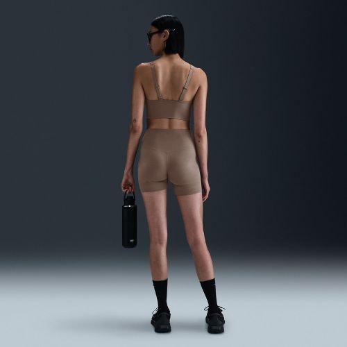 Sport-BH Nike Alate Medium Support Longline mink brown/white