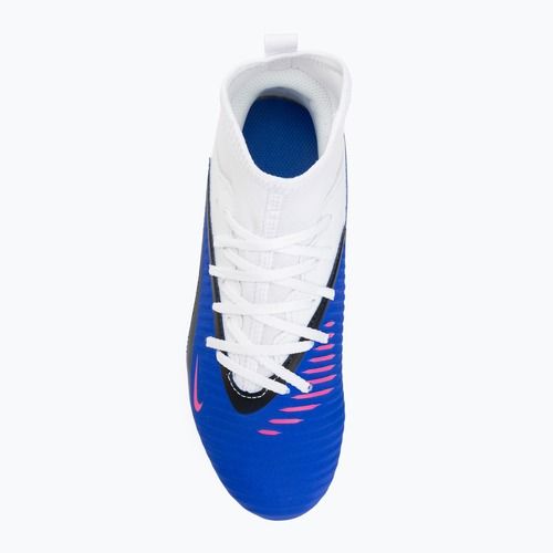Kinder-Fußballschuhe Nike Phantom 6 High Club FG/MG racer blue/white/pink blast