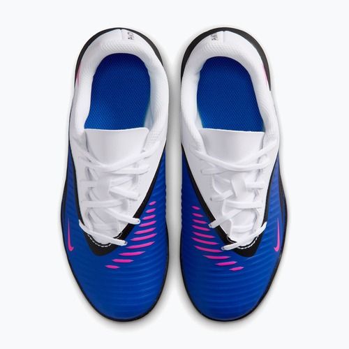 Kinder-Fußballschuhe Nike Jr. Phantom 6 Low Club TF racer blue/white/pink blast