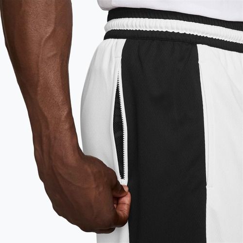 Herren Basketballshorts Nike Dri-Fit Game Classic 10" white/black/white/black