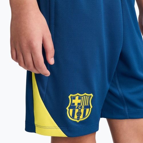Kinder-Fußballshorts Nike FC Barcelona Strike SE Jr gym blue/opti yellow/opti yellow