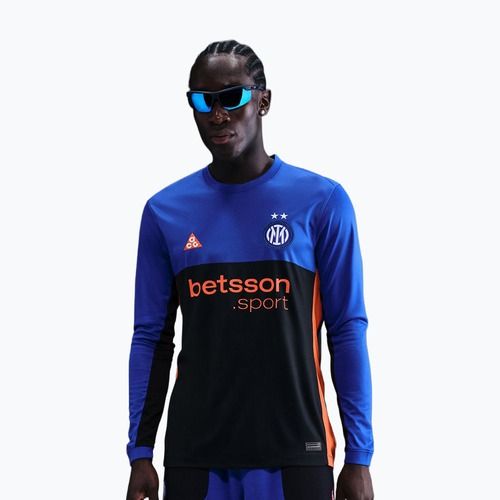 Herren-Fußball-Longsleeve Nike Inter Milan Stadium SE hyper blue/black/safety orange