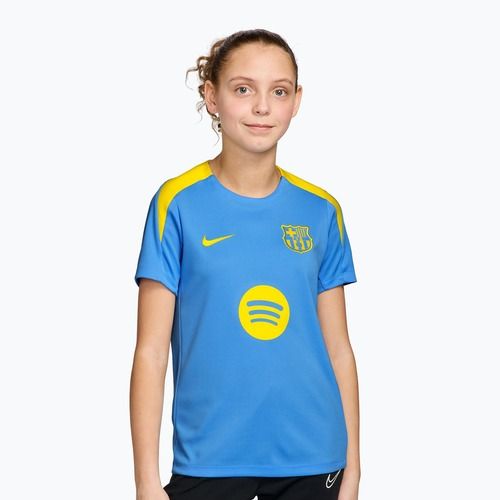 Kinder-Fußballtrikot Nike FC Barcelona Strike SE Jr university blue/opti yellow