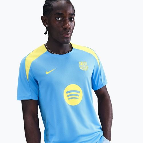 Herren-Fußballtrikot Nike FC Barcelona Strike SE university blue/opti yellow
