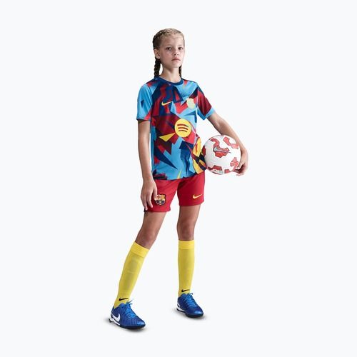 Kinder-Fußballtrikot Nike FC Barcelona Academy Pro SE Pre-Match Jr university blue/opti yellow