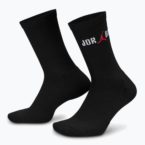 Socken Nike Jordan Everyday Crew 1 Paar black/white/university red