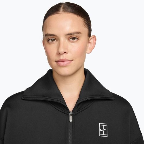 Damen-Tennisjacke Nike Advantage Dri-Fit FZ black/white