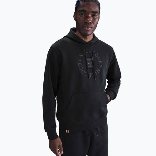 Herren-Tennis-Hoodie Nike Court Dri-Fit Heritage French Terry Hoodie black/anthracite