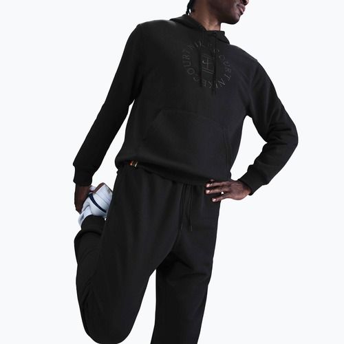 Herren-Tennis-Hoodie Nike Court Dri-Fit Heritage French Terry Hoodie black/anthracite