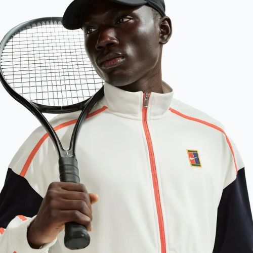 Herren-Tennis-Sweatshirt Nike Court Heritage sail/turf orange