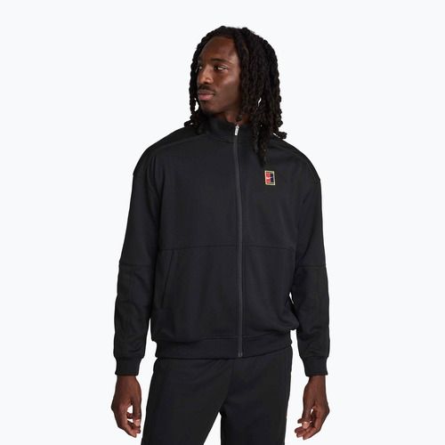 Herren Tennissweatshirt Nike Court Heritage black/black