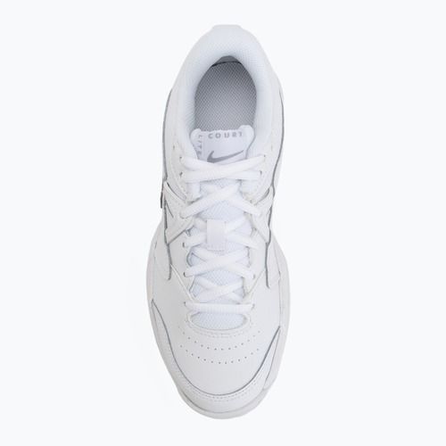 Nike Court Lite 2 Jr Kinder-Tennisschuhe white/metallic silver