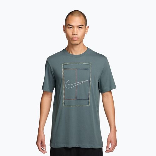 Herren-T-Shirt Nike Court Heritage mineral slate