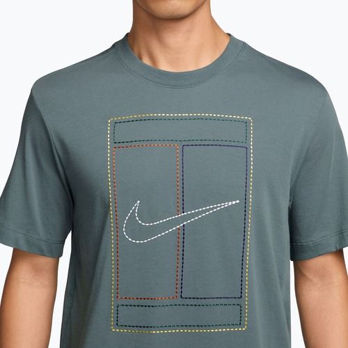 Herren-T-Shirt Nike Court Heritage mineral slate