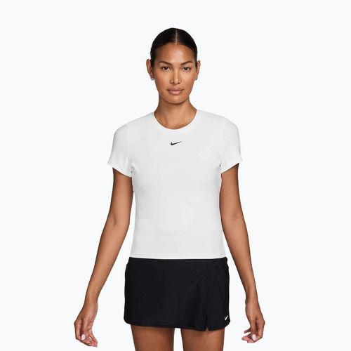 Damen-Tennis-T-Shirt Nike Victory Dri-Fit white/black