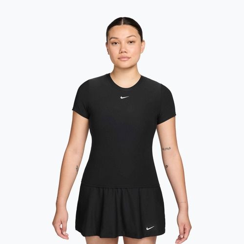 Damen-Tennis-Shirt Nike Victory Dri-Fit black/white
