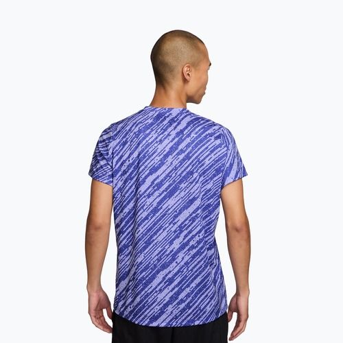 Herren-Tennisshirt Nike Court Dri-Fit Victory Print lapis/white
