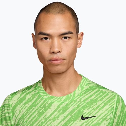 Herren-Tennisshirt Nike Court Dri-Fit Victory Print mean green/black