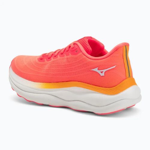 Damen-Laufschuhe Mizuno Wave Sky 9 striking coral/baseball white/citrus