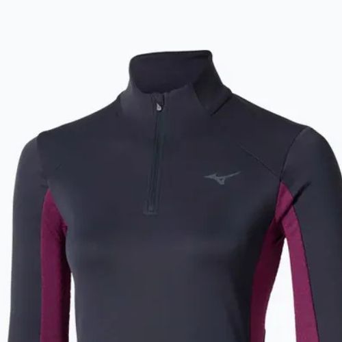 Damen-Laufpullover Mizuno Active Warm Half Zip baritone blue