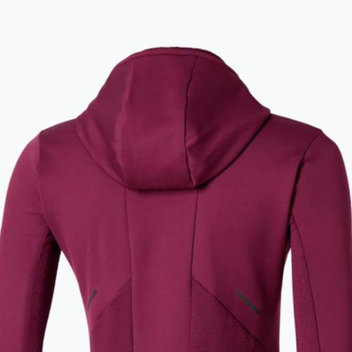 Damen-Laufhoodie Mizuno Active Warm Hooded dark purple