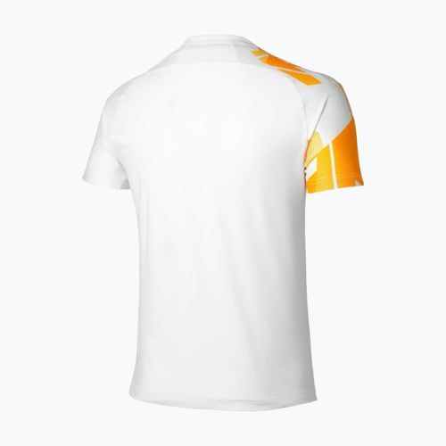 Herren Tennisshirt Mizuno Daybreakers Shadow white/citrus