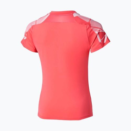 Damen-Tennisshirt Mizuno Daybreakers Printed calypso coral