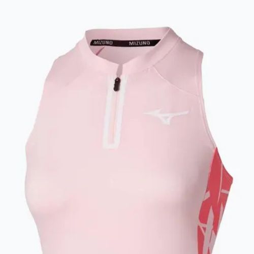 Damen-Tennisshirt Mizuno Daybreakers Printed barely pink