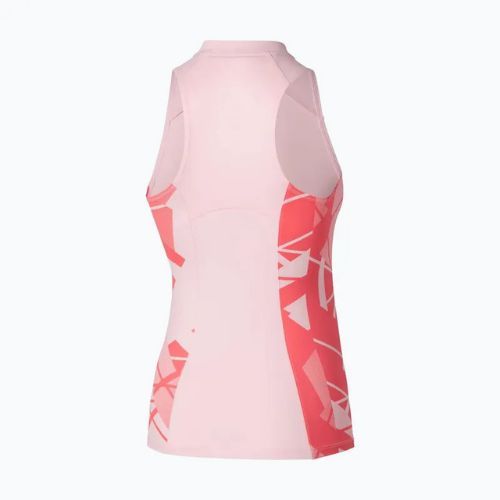 Damen-Tennisshirt Mizuno Daybreakers Printed barely pink