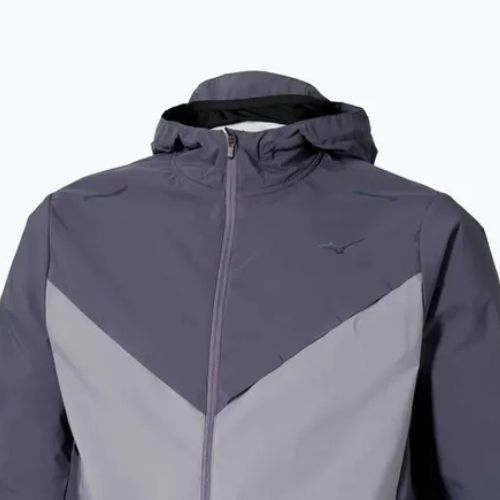 Herren-Laufjacke Mizuno Tech Thermal Charge Hooded quiksilver