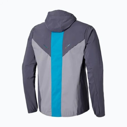 Herren-Laufjacke Mizuno Tech Thermal Charge Hooded quiksilver