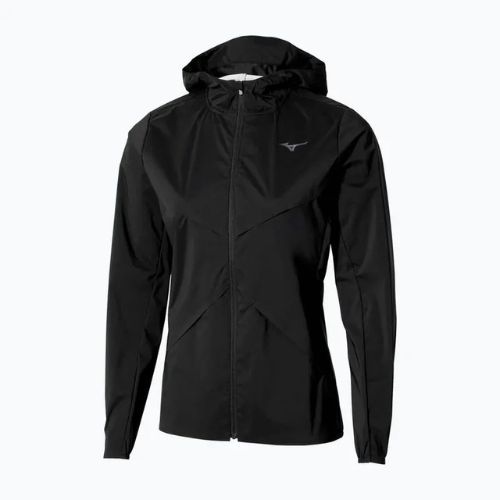Damen-Laufjacke Mizuno Tech Thermal Charge Hooded black