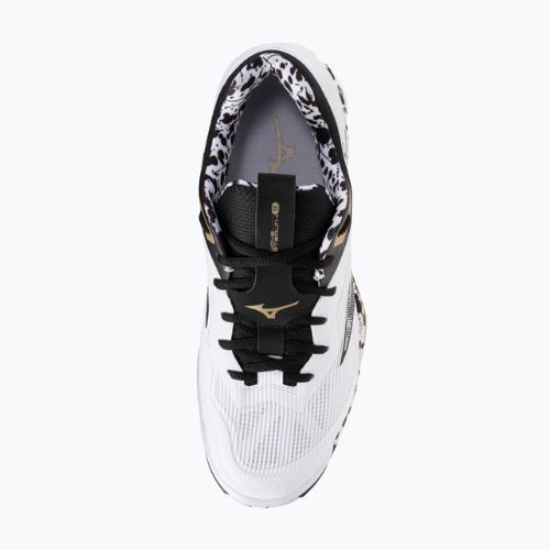 Handballschuhe Mizuno Wave Stealth 6 white/black/ge gold