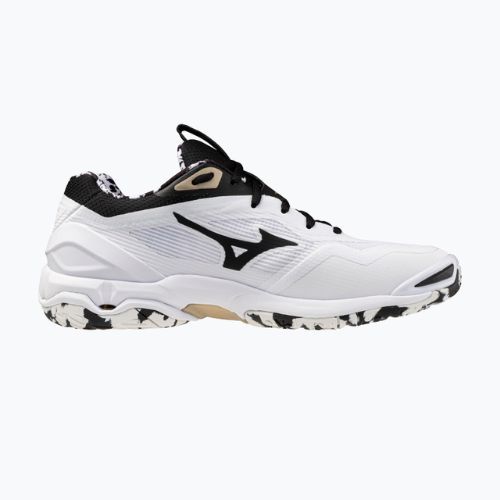 Handballschuhe Mizuno Wave Stealth 6 white/black/ge gold