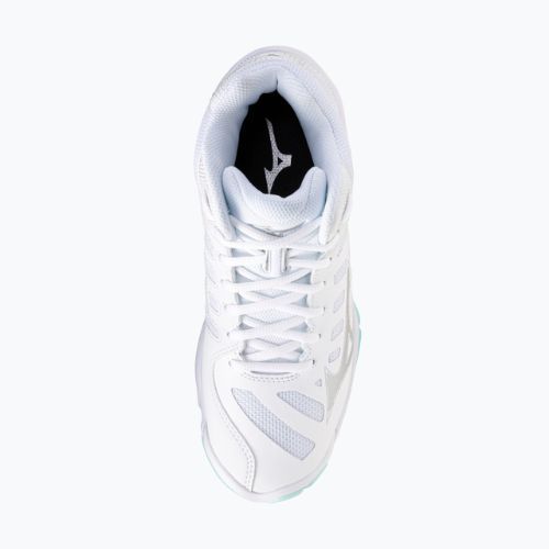 Damen-Volleyballschuhe Mizuno Wave Voltage 2 Mid white/blue tint