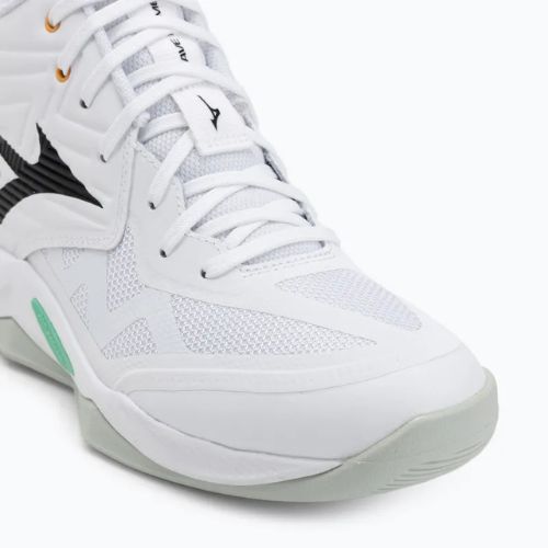 Volleyballschuhe Mizuno Wave Momentum Pro Mid white/black/frozen emerald