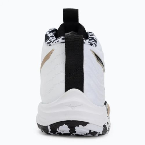 Volleyballschuhe Mizuno Wave Momentum Elite Mid white/black/gold