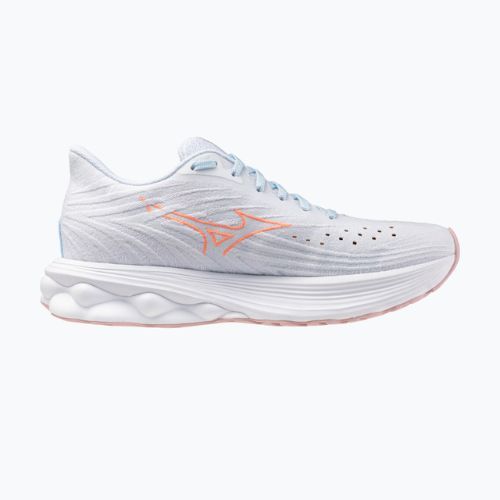 Damen-Laufschuhe Mizuno Wave Skyrise 6 nantucket breeze/striking coral/bleach mauve
