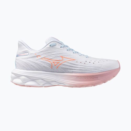 Damen-Laufschuhe Mizuno Wave Skyrise 6 nantucket breeze/striking coral/bleach mauve