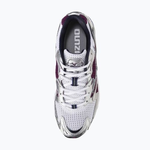 Mizuno Wave Rider 10 Laufschuhe white/baritone blue/dark purple