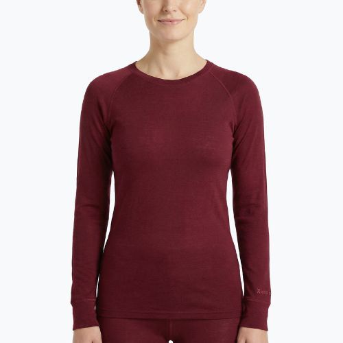 Damen Thermo-Unterwäsche-Set WOOLCANO Merino SET0543 burgundy