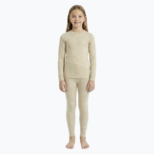 Kinder Thermounterwäsche-Set WOOLCANO Merino SET0683 beige