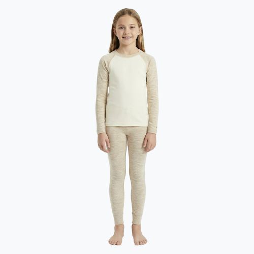 Kinder Thermounterwäsche-Set WOOLCANO Merino SET0982 beige