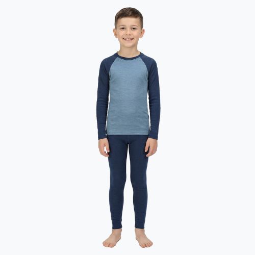 Thermo-Unterwäsche-Set für Kinder WOOLCANO Merino SET0982 blue