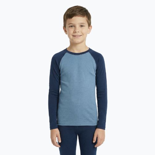 Thermo-Unterwäsche-Set für Kinder WOOLCANO Merino SET0982 blue