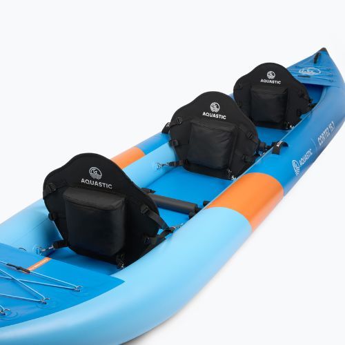Aufblasbares 3‑Personen‑Kajak AQUASTIC Cortez 15'7" hybrid blue