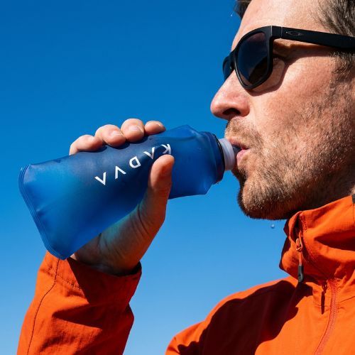 Weiche Trinkflasche KADVA softflask Flowbie 500 ml blue