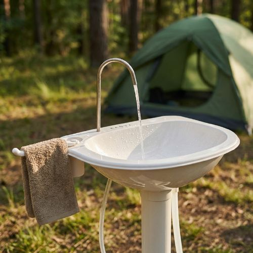 Camping-Waschbecken KADVA ViaPoca Grau