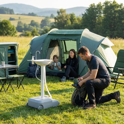 Camping-Waschbecken KADVA ViaPoca Grau