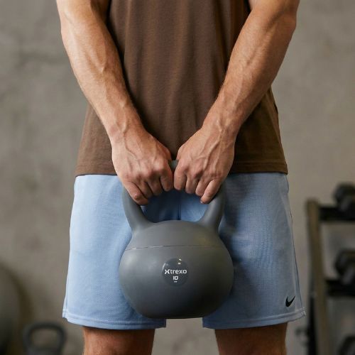 Kettlebell SOFT XTREXO 10 kg grau